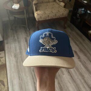 New Era Men's Blue and Navy Hat